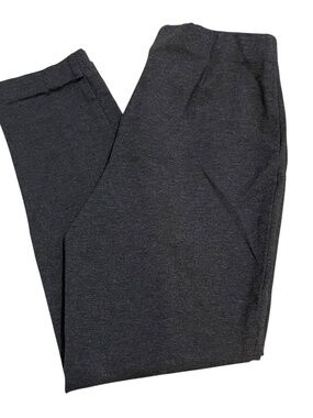 J Jill Gray Ponte Pants Small Petite Slim Leg Stretch Classic Neutral Comfort